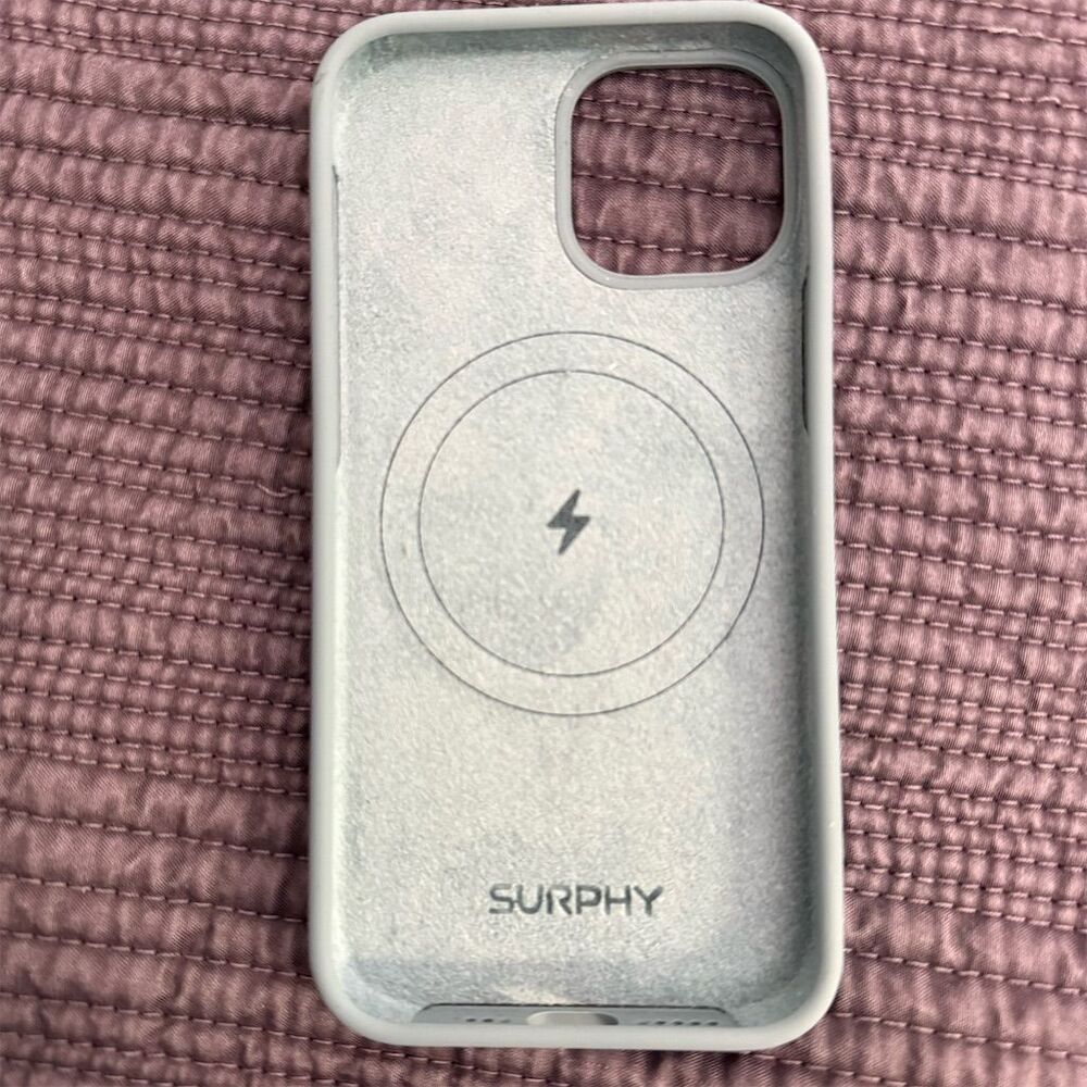 Surphy Magnetic Silicone Case for iPhone 13 Mini Black MagSafe